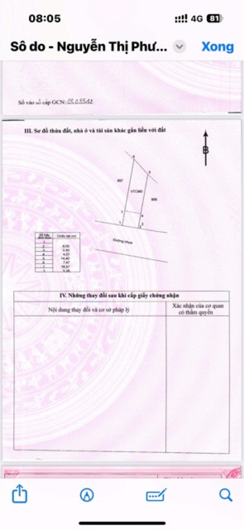 Đất nền xã Đất Đỏ - Diện tích 134m2 mặt tiền đường nhựa Nguyễn Huệ